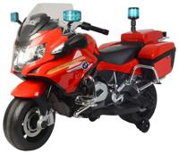 Megastar Licensed Ride On 12 V BMW Police Bike Electric Motorcycle For Kids - Red (UAE Delivery Only)