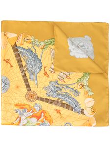 Hermès pre-owned printed scarf - Yellow