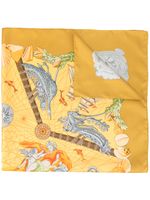 Hermès pre-owned printed scarf - Yellow - thumbnail