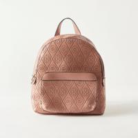 Sasha Embossed Backpack with Zip Closure