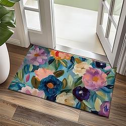 Flower Pastel Doormat Non-Slip Oil Proof Rug Indoor Outdoor Mat Bedroom Decor Bathroom Mat Entrance Rug Door Mat Lightinthebox