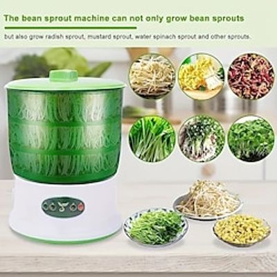 Home Automatic Large Capacity Bean Tooth Vegetable Bucket Raw Mung Bean Sprout Pot Self-made Small Seedling Pot Magic Lightinthebox