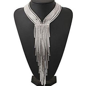 Women's Necklace Tassel Flower Fashion Alloy Silver Gold 45 cm Necklace Jewelry 1pc For Anniversary Party Evening Gift Festival miniinthebox
