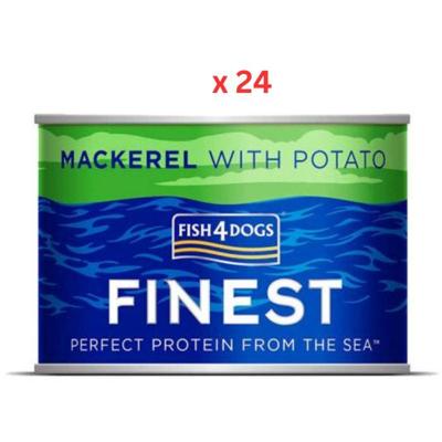 Fish4Dogs Finest Mackerel Complete Adult Wet Dog Food 185g Pack Of 24 Fish4Dogs Finest Mackerel Complete Adult Wet Dog Food 185g Pack Of 24