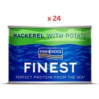 Fish4Dogs Finest Mackerel Complete Adult Wet Dog Food 185g Pack Of 24 - thumbnail