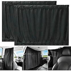 2 Pack Car Divider Curtain Blackout, Car Privacy Curtains Dividers, Detachable Car Screens Sun Shades for Car Van Travel Camping to Protect Sleep Lightinthebox