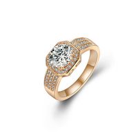Women's Luxury Ring Gold Plated Zircon Ring