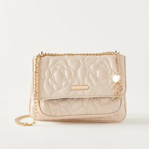 Sasha Floral Quilted Crossbody Bag with Chain Strap