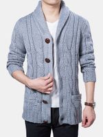 Single Breasted Knitted Casual Cardigans