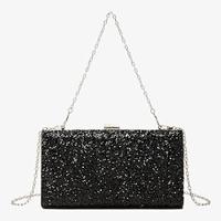 Women's Clutch Evening Bag Evening Bag Polyester Party Wedding Party Beach Rhinestone Chain Large Capacity Multi Carry Solid Color Silver Black Champagne Lightinthebox