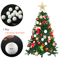 12pcs Christmas Snowball