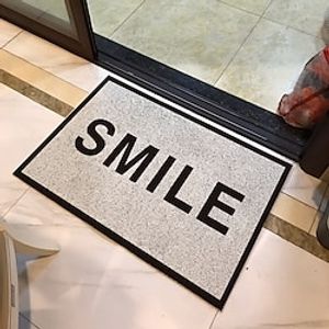 Creative Text Entry Door Mat Foot Mat Home Office Cuttable Silk Ring Floor Mat Modern Simple HOME Rubbing Earth Mat miniinthebox