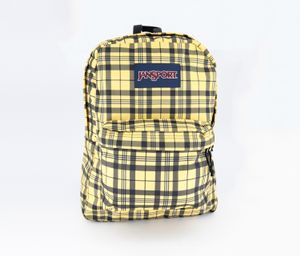 Womens SuperBreak Backpack 42 H x 33 L x 21 W cm  Throwback Plaid/Yellow