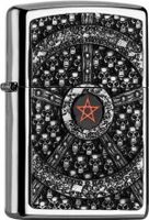 Zippo Lighter Model Pl250 Skull Pentagramm - 130004454 (UAE Delivery Only)