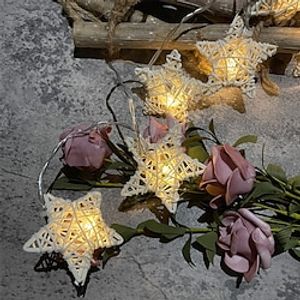 Ramadan Eid Lights LED Star Love String Light Star Love Heart Shape Fairy String Lights 3M-20LEDs 1.5M-10LEDs Battery or USB Operation Wedding Christmas Holiday Family Party Garden Decoration miniinthebox