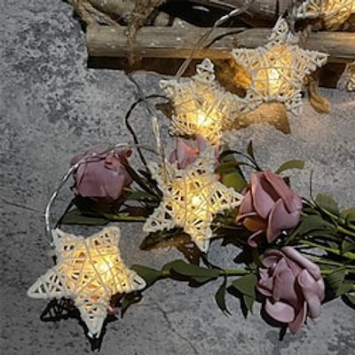 Ramadan Eid Lights LED Star Love String Light Star Love Heart Shape Fairy String Lights 3M-20LEDs 1.5M-10LEDs Battery or USB Operation Wedding Christmas Holiday Family Party Garden Decoration miniinthebox
