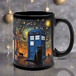 Ceramic Doctor Insp Mug Tardis-Inspired Creation Perfect for Creative Souls and Fans of Doctor Who, Making It an Ideal Gift for Those Who Appreciate Imaginative Design Lightinthebox