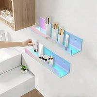1pc Iridescent Shelves 15inch Rainbow Shelf Cute Floating Shelves For Wall For Iridescent Home Decor Kitchen Bathroom Lightinthebox - thumbnail