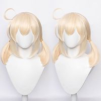 [hua cai] yuanshen wig keli hualing double ponytail game anime cosplay cos wig Lightinthebox - thumbnail
