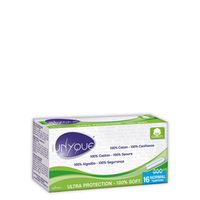 Unyque Tampons 100% Cotton Normal Flow x16