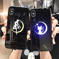 Case For Apple iPhone 11 / iPhone 11 Pro / iPhone 11 Pro Max Shockproof / LED Flash Lighting / Dustproof Mirror / Back Cover Cute Cartoon PC miniinthebox - thumbnail
