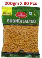 Haldirams Boondi Salted Namkeen 200G Pack Of 80 (UAE Delivery Only)