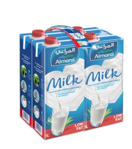 Almarai UHT Low Fat Milk 1L (Pack of 4)