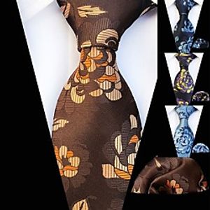 Men's Work Necktie - Floral  Jacquard Lightinthebox