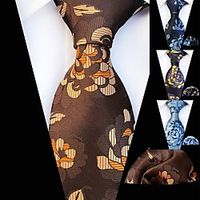 Men's Work Necktie - Floral  Jacquard Lightinthebox - thumbnail