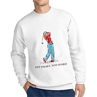 Men's Unisex Sweatshirt Graphic Prints Golf Print Sports  Outdoor Casual Daily Hot Stamping Basic Designer Hoodies Sweatshirts  White miniinthebox - thumbnail