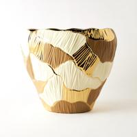 Textured Ceramic Vase - 39x28x30 cms
