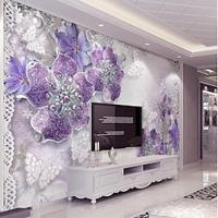 Vintage Purple Floral Wallpaper Roll Mural Wall Covering Sticker Peel and Stick Removable PVC/Vinyl Material Self Adhesive/Adhesive Required Wall Decor for Living Room Kitchen Bathroom Lightinthebox