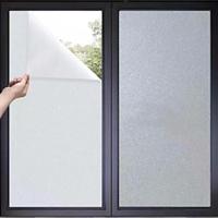 Frosted Glass Film for Thermal Insulation Sun Protection Home and Office Use Anti Peeping Non Adhesive Static Electricity Window Stickers 45100CM Lightinthebox