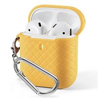 Case Cover Compatible with Airpods 12 with Front LED Visible with keychain Shockproof Dustproof Solid Color Silicone Headphone Case Lightinthebox - thumbnail