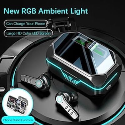 Smart Touch Control Bluetooth Earphones Noise Cancelling Stereo in Ear Wireless EarbudsTws Wireless Bluetooth Headset with 2200mAh Charger Boxpower Bank for Smartphone Charging Lightinthebox