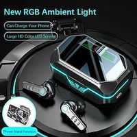 Smart Touch Control Bluetooth Earphones Noise Cancelling Stereo in Ear Wireless EarbudsTws Wireless Bluetooth Headset with 2200mAh Charger Boxpower Bank for Smartphone Charging Lightinthebox - thumbnail