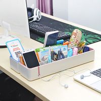 Portable Multi-function Desktop Office Storage Shelf Box Cosmetic Box Home Organizer