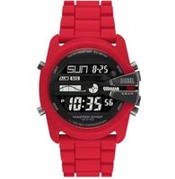 Diesel Master Chief Digital Red Silicone Watch - DZ2159