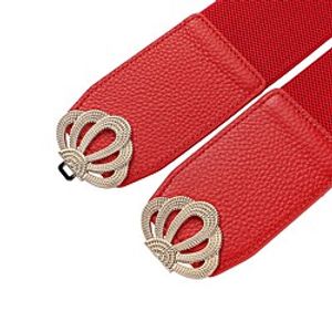 women's elastic wide belt waist leather belt women's fashion fur all-match leather women's elastic elastic waist belt Lightinthebox