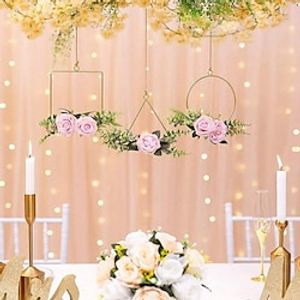 3 Style Metal Flower Hoop Wreath Lace Crafts - Perfect for DIY Wedding Wreaths Dream Catchers Wall Hangings  More! Lightinthebox