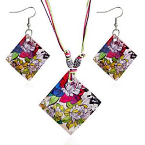 Women's Jewelry Set Classic Flower Stylish Earrings Jewelry Rainbow For Party Evening Festival 1 set miniinthebox