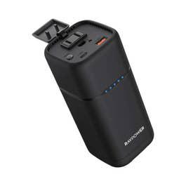 RAVPower RP-PB054-BK 20000mAh PD Pioneer AC Portable Charger & Power Bank, Black