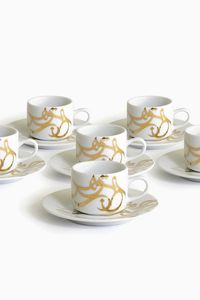 Calligraffiti Espresso Cups, Set of 6