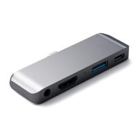 Satechi Hub Type-C Mobile Pro Hub for iPad & Type-C Smartphones/Tablets Space Grey