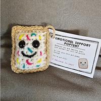 Handcrafted Emotional Support PopTart Keychain Pendant with Customized Label Card - Perfect Token of Encouragement and Comfort, Ideal for Gifting or Personal Use Lightinthebox