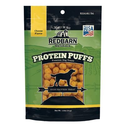Redbarn Dog Protein Puffs Cheese Rewards 1.8Oz / 51gm Dog Treats