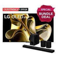 LG 77 Inch OLED Evo M3 77inch 4K Smart TV - (2023 Model) | LG Home Theater Soundbar | S95QR