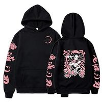 Demon Slayer Kamado Nezuko Hoodie Cartoon Manga Anime Front Pocket Graphic Hoodie For Men's Women's Unisex Adults' Hot Stamping 100% Polyester Casual Daily miniinthebox - thumbnail