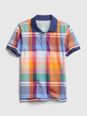Kids Print Pique Polo Shirt Kids Print Pique Polo Shirt