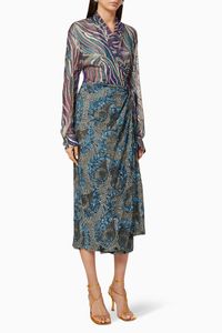 Doku Embroidered Wrap Dress